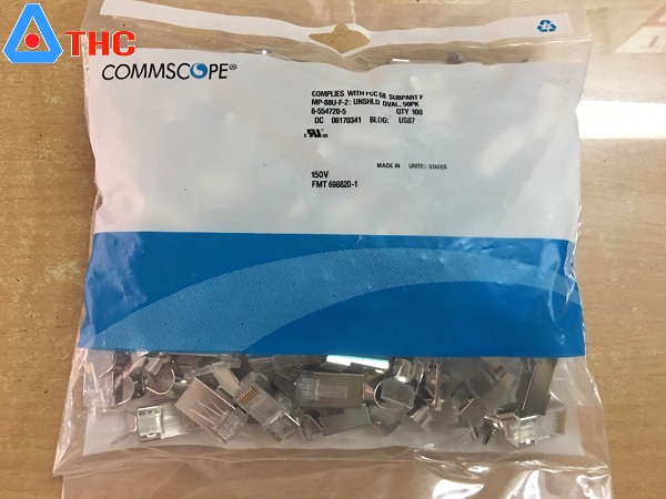 Hạt mạng 2 mảnh cat6A COMMSCOPE